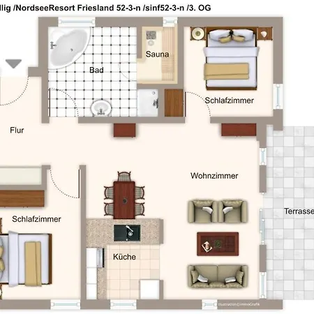 Nordseeresort Friesland Nordseeresort Friesland 52-3-n Apartment